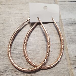 Rose Gold Large Hoop Earrings